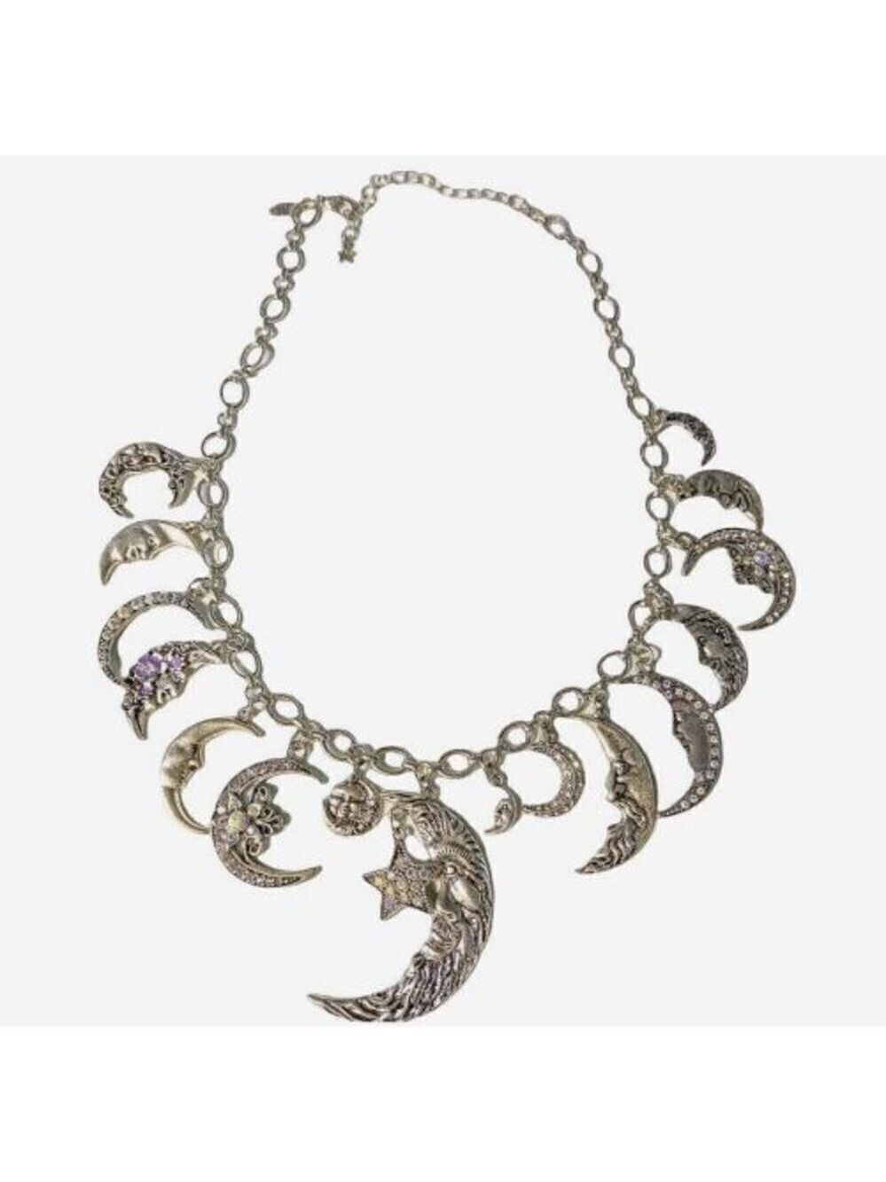 Kirks Folly Necklace Moon & Stars Shadow Charms